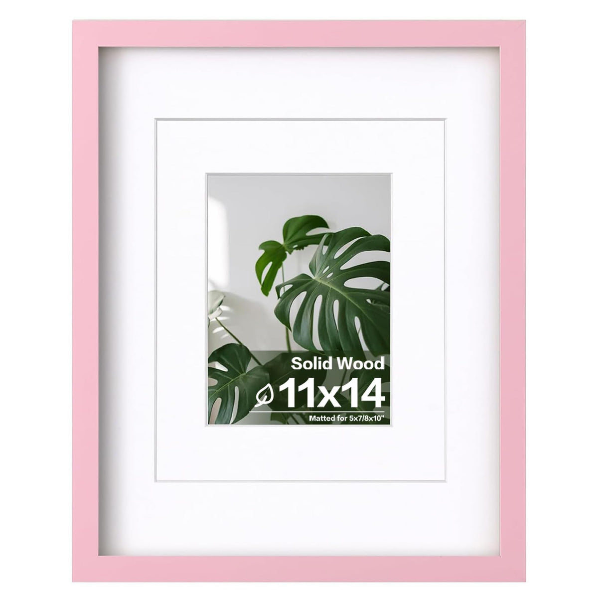 Egofine 11x14 Picture Frame Made of Solid Wood Covered by Plexiglass, Display Pictures 5x7/8x10 with Mat or 11x14 Without Mat for Table Top Display and Wall Mounting Photo Frame, Navy Blue