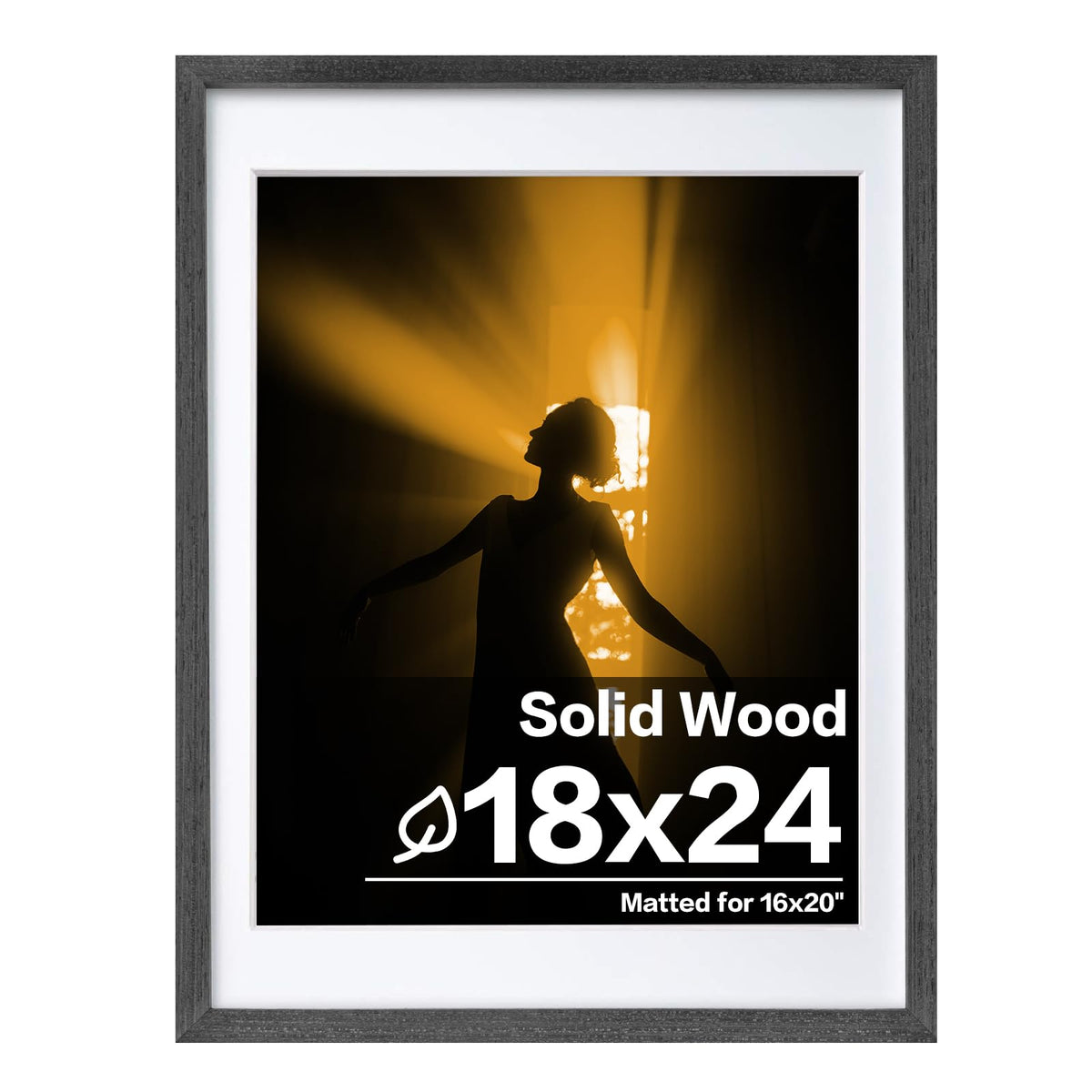 Egofine 11x14 Picture Frame Made of Solid Wood Covered by Plexiglass, Display Pictures 5x7/8x10 with Mat or 11x14 Without Mat for Table Top Display and Wall Mounting Photo Frame, Navy Blue