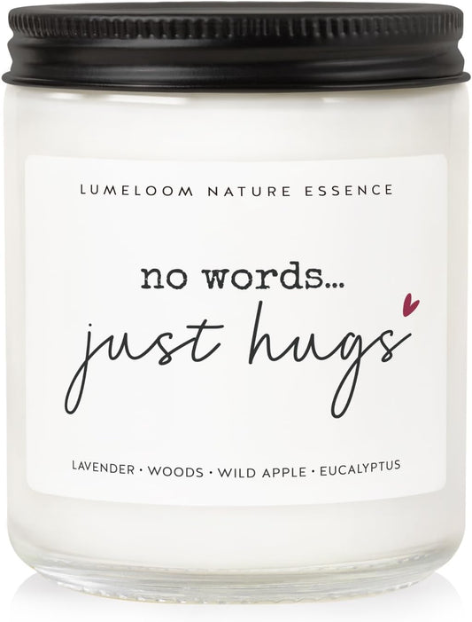 LUMELOOM Sympathy Gifts for Loss of Loved One- 9oz Lavender Scented Candle