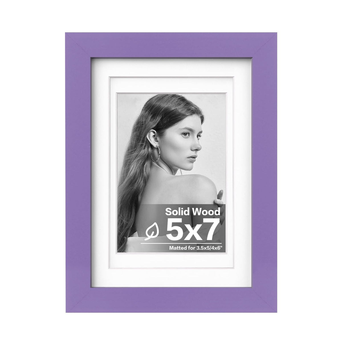 Egofine 11x14 Picture Frame Made of Solid Wood Covered by Plexiglass, Display Pictures 5x7/8x10 with Mat or 11x14 Without Mat for Table Top Display and Wall Mounting Photo Frame, Navy Blue
