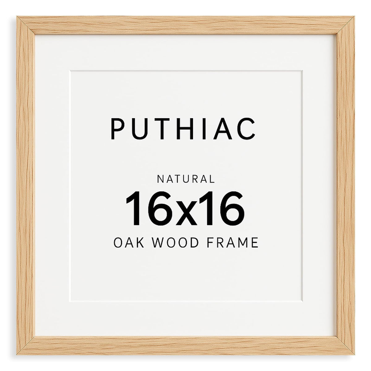 puthiac 11x14 Solid Oak Wood Picture Frame, Natural Oak, 1 Pack