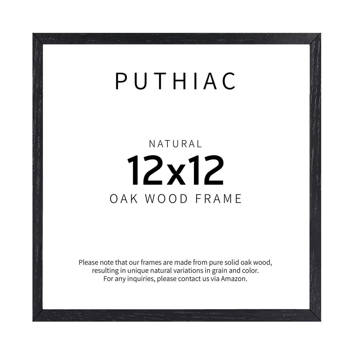 puthiac 11x14 Solid Oak Wood Picture Frame, Natural Oak, 1 Pack