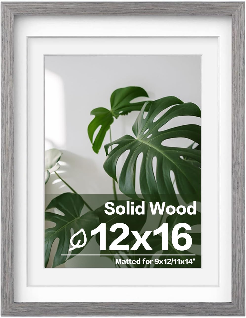 Egofine 11x14 Picture Frame Made of Solid Wood Covered by Plexiglass, Display Pictures 5x7/8x10 with Mat or 11x14 Without Mat for Table Top Display and Wall Mounting Photo Frame, Navy Blue