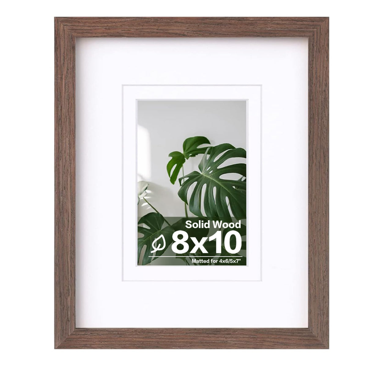 Egofine 11x14 Picture Frame Made of Solid Wood Covered by Plexiglass, Display Pictures 5x7/8x10 with Mat or 11x14 Without Mat for Table Top Display and Wall Mounting Photo Frame, Navy Blue