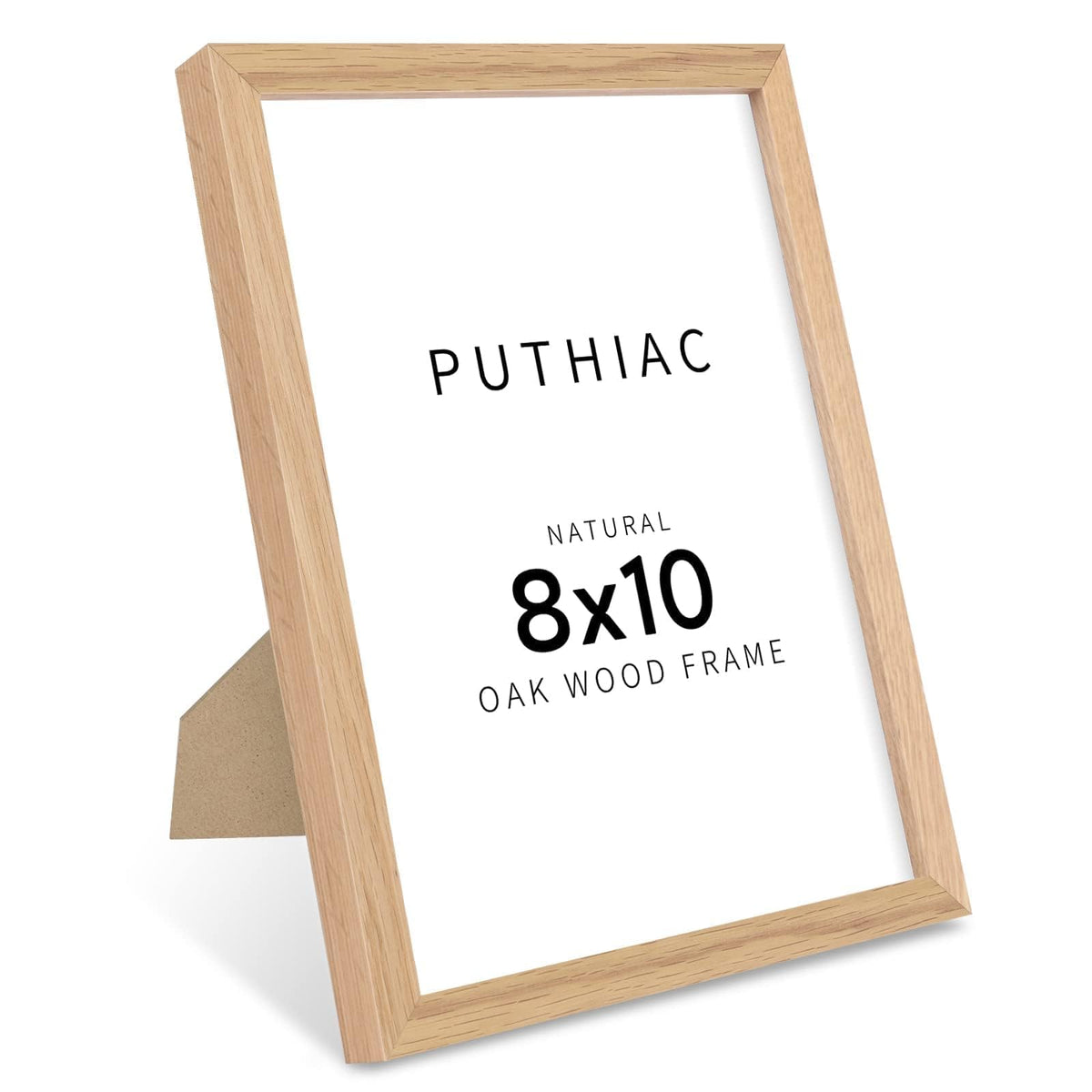 puthiac 11x14 Solid Oak Wood Picture Frame, Natural Oak, 1 Pack