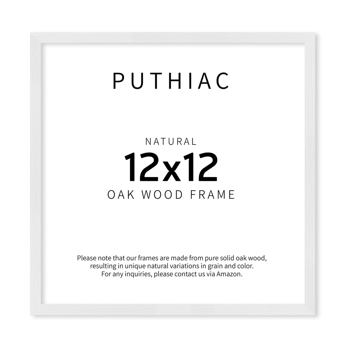 puthiac 11x14 Solid Oak Wood Picture Frame, Natural Oak, 1 Pack