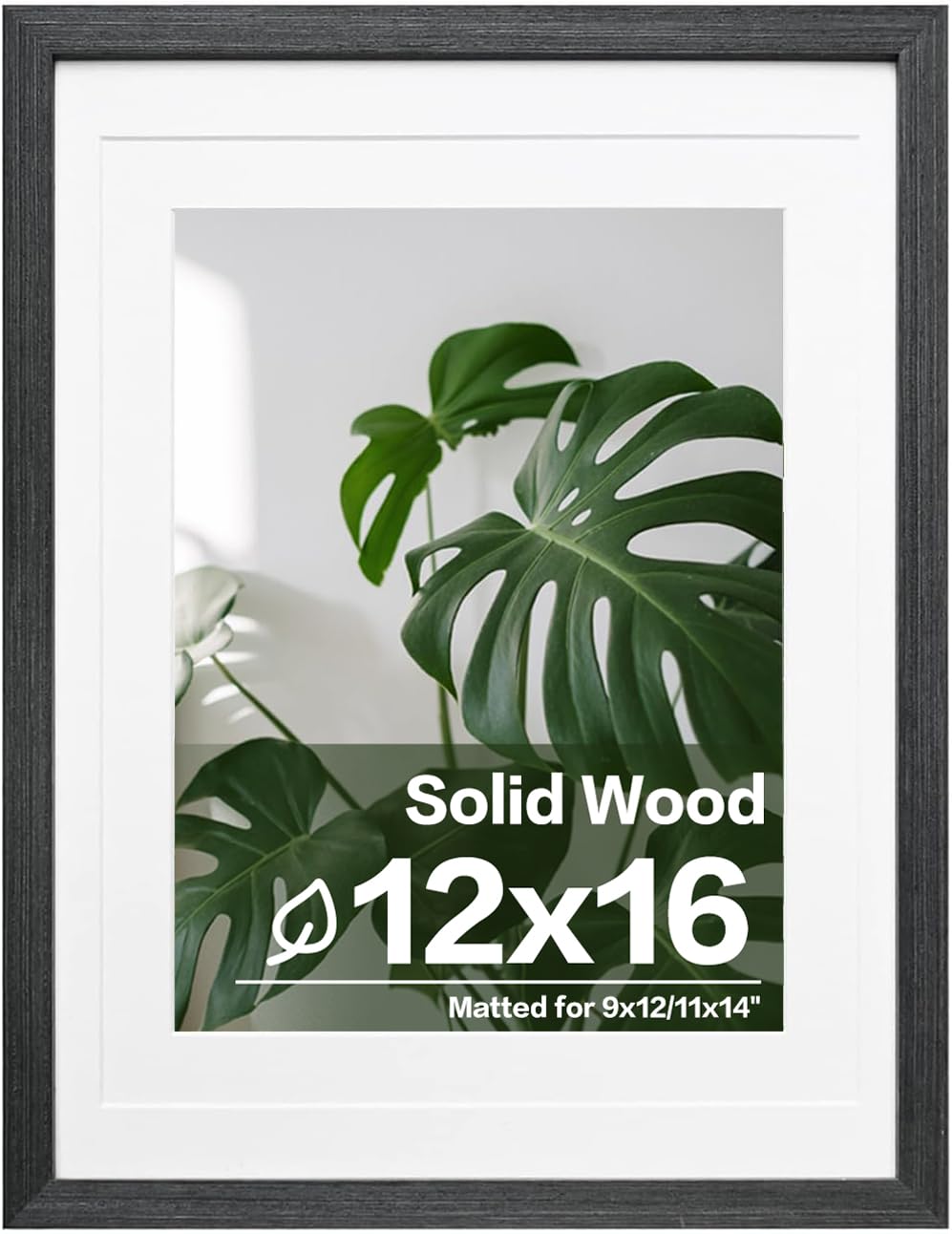 Egofine 11x14 Picture Frame Made of Solid Wood Covered by Plexiglass, Display Pictures 5x7/8x10 with Mat or 11x14 Without Mat for Table Top Display and Wall Mounting Photo Frame, Navy Blue