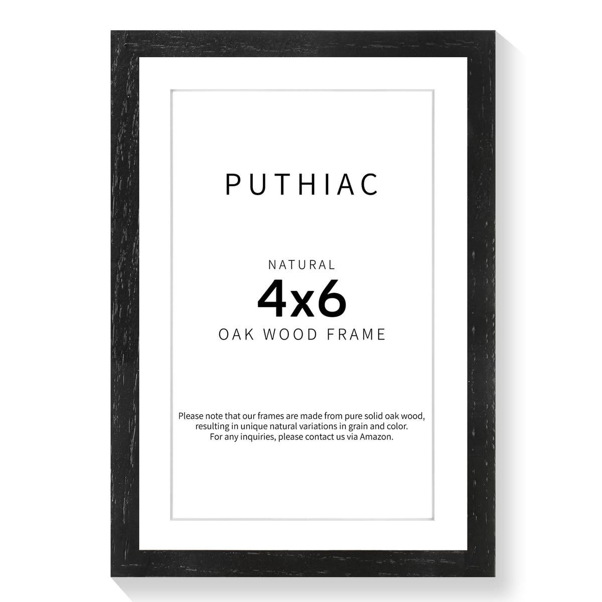 puthiac 11x14 Solid Oak Wood Picture Frame, Natural Oak, 1 Pack