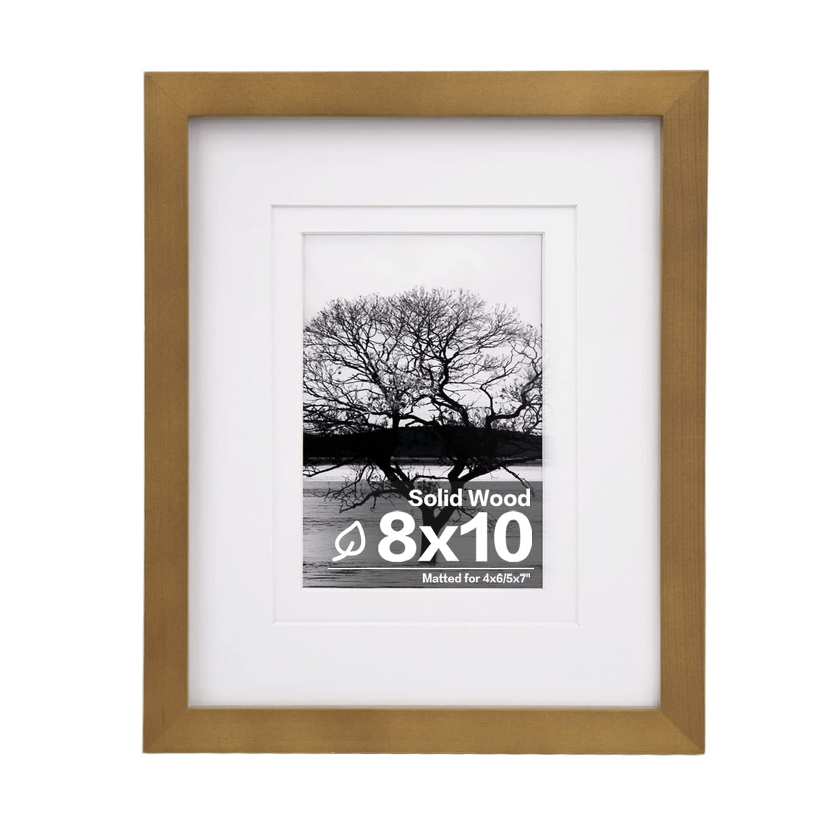 Egofine 11x14 Picture Frame Made of Solid Wood Covered by Plexiglass, Display Pictures 5x7/8x10 with Mat or 11x14 Without Mat for Table Top Display and Wall Mounting Photo Frame, Navy Blue