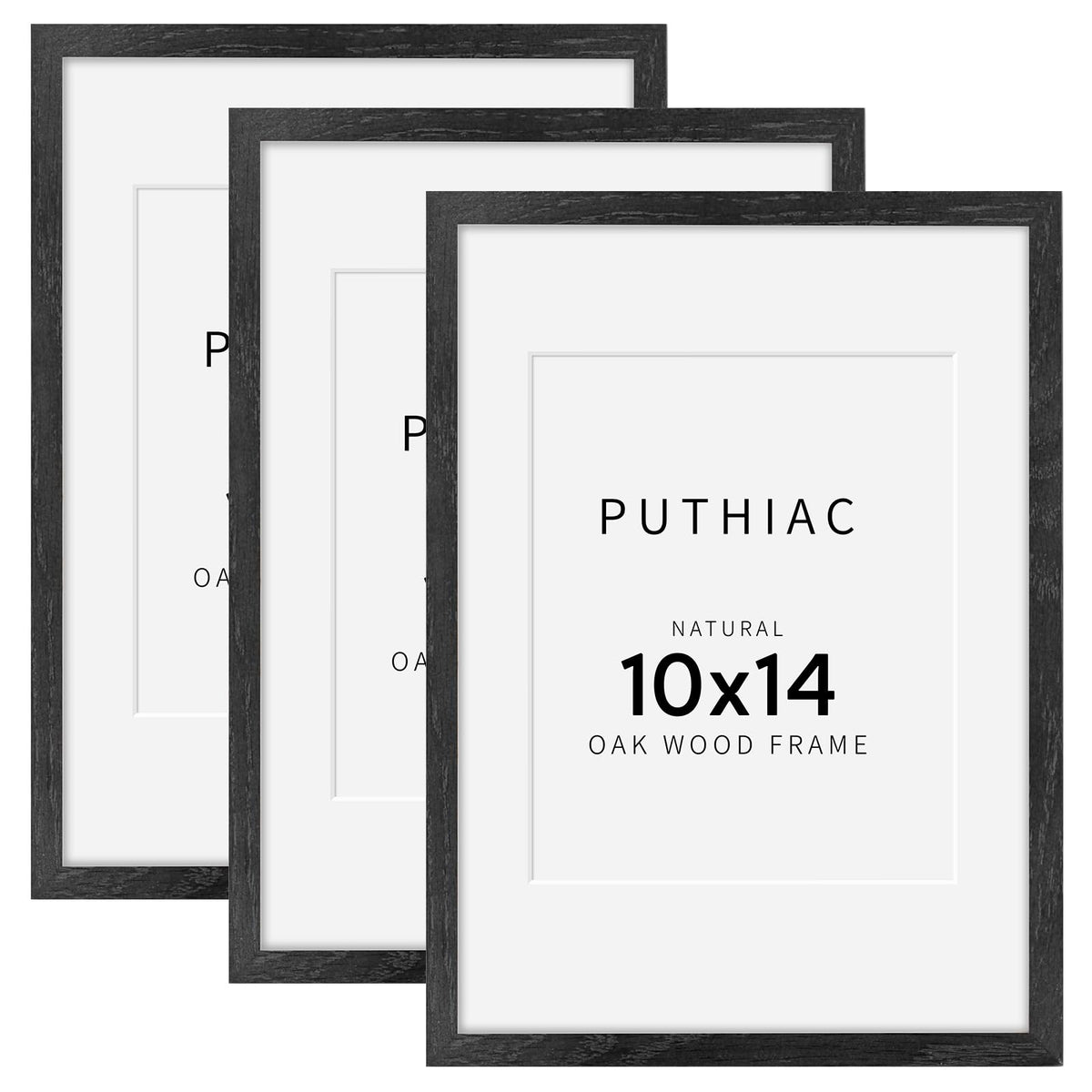 puthiac 11x14 Solid Oak Wood Picture Frame, Natural Oak, 1 Pack
