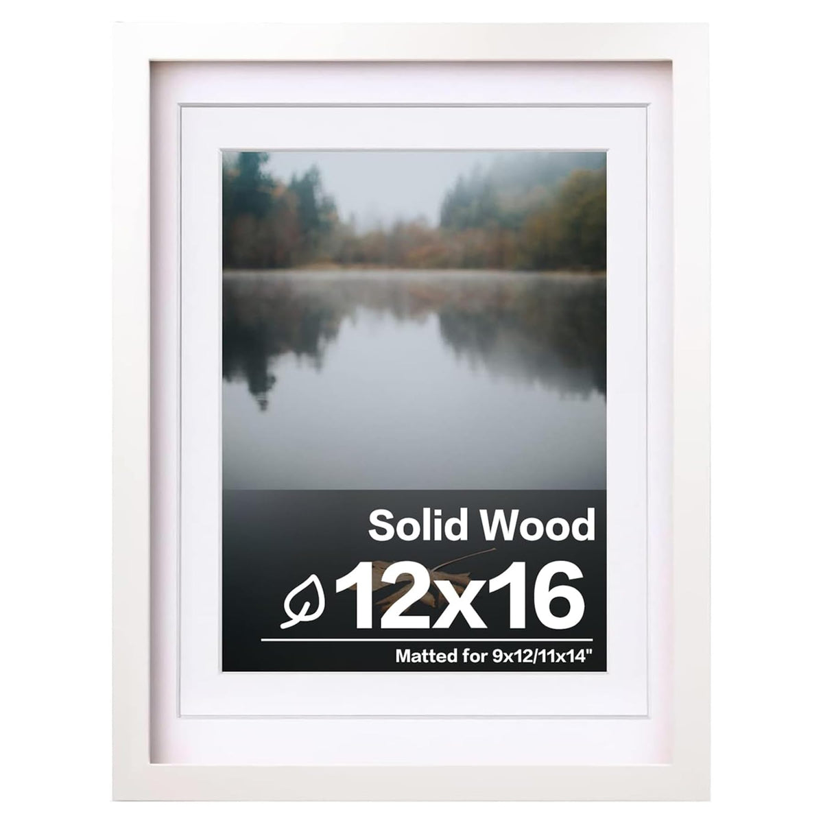 Egofine 11x14 Picture Frame Made of Solid Wood Covered by Plexiglass, Display Pictures 5x7/8x10 with Mat or 11x14 Without Mat for Table Top Display and Wall Mounting Photo Frame, Navy Blue