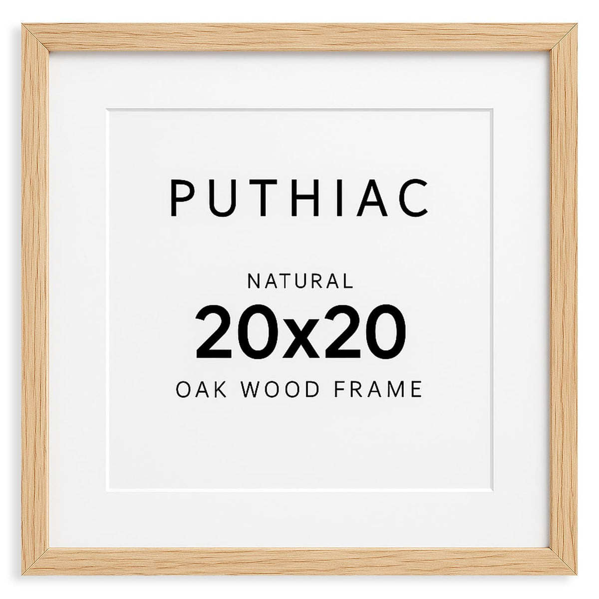 puthiac 11x14 Solid Oak Wood Picture Frame, Natural Oak, 1 Pack