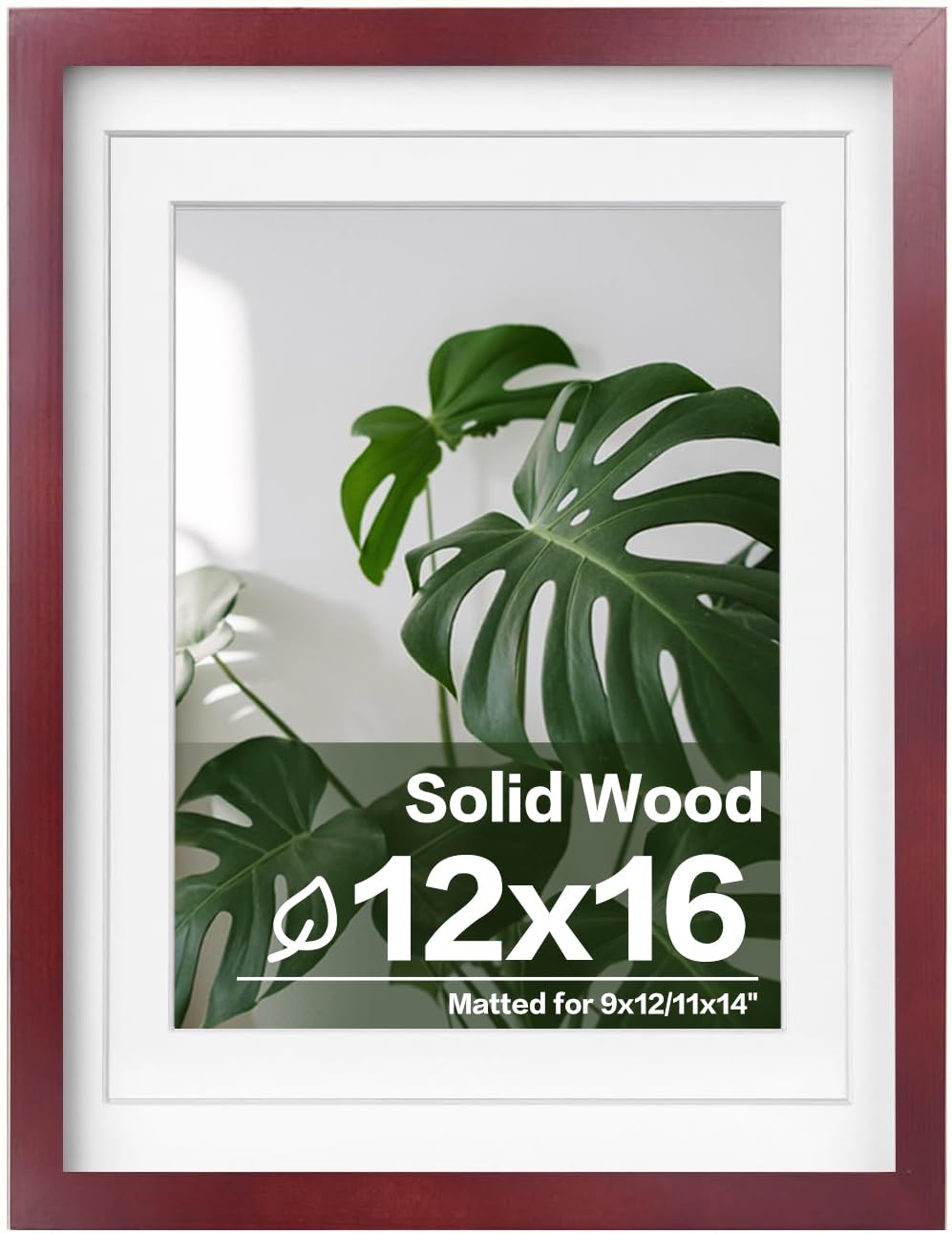 Egofine 11x14 Picture Frame Made of Solid Wood Covered by Plexiglass, Display Pictures 5x7/8x10 with Mat or 11x14 Without Mat for Table Top Display and Wall Mounting Photo Frame, Navy Blue