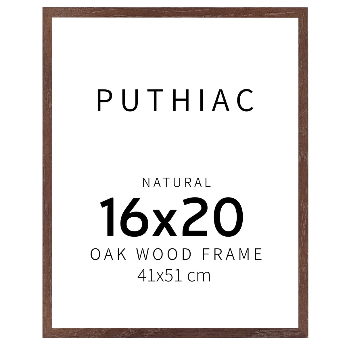 puthiac 11x14 Solid Oak Wood Picture Frame, Natural Oak, 1 Pack