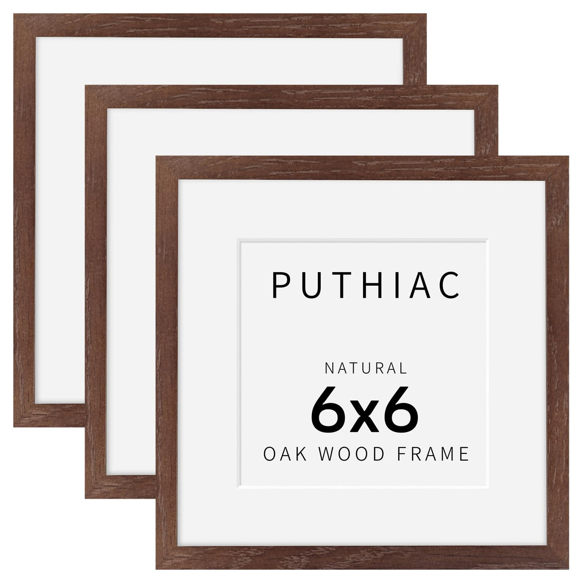 puthiac 11x14 Solid Oak Wood Picture Frame, Natural Oak, 1 Pack