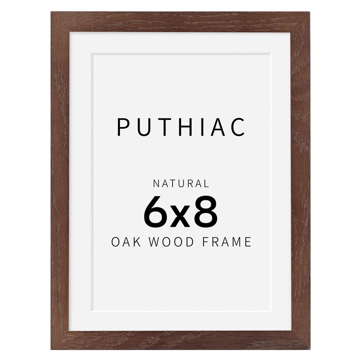 puthiac 11x14 Solid Oak Wood Picture Frame, Natural Oak, 1 Pack