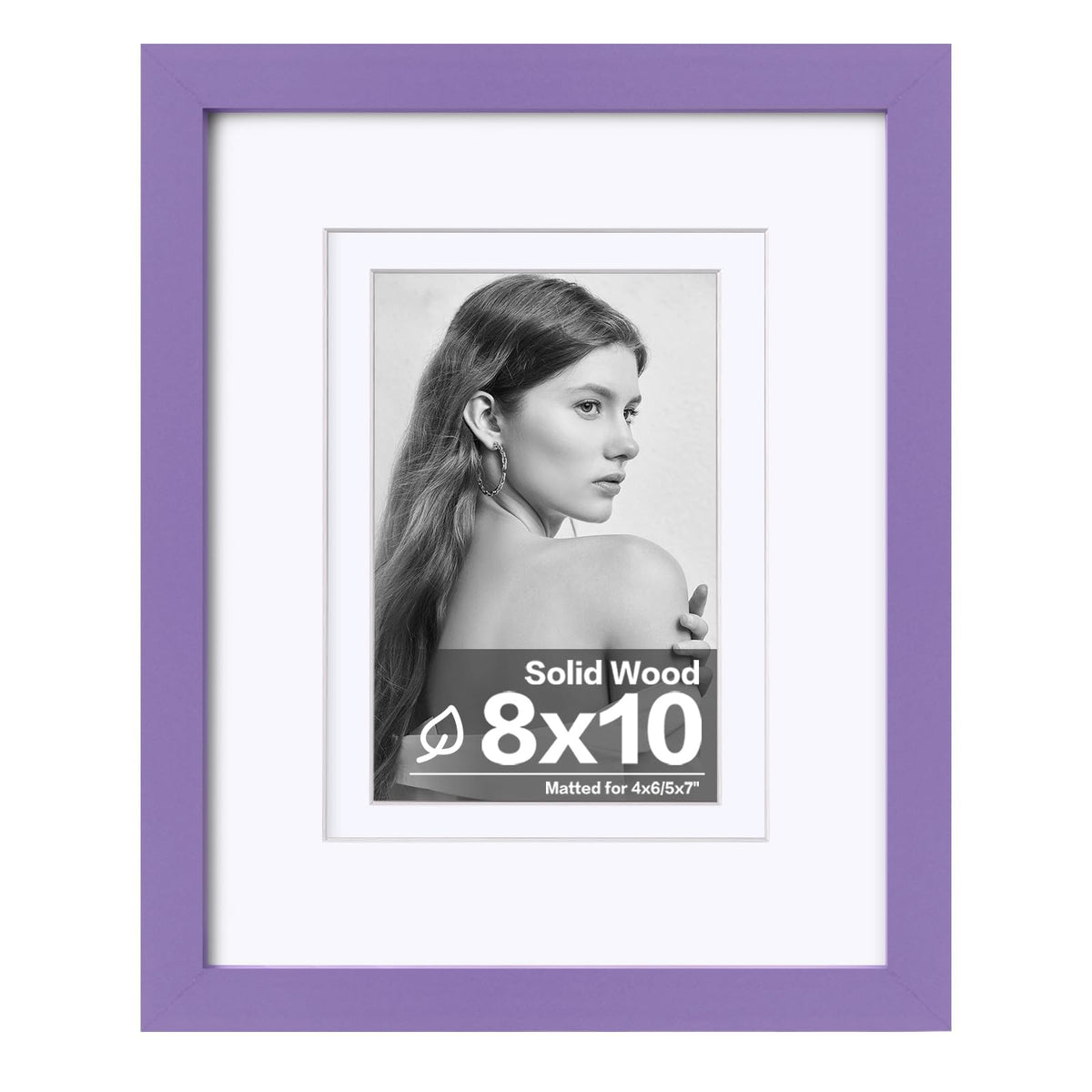 Egofine 11x14 Picture Frame Made of Solid Wood Covered by Plexiglass, Display Pictures 5x7/8x10 with Mat or 11x14 Without Mat for Table Top Display and Wall Mounting Photo Frame, Navy Blue
