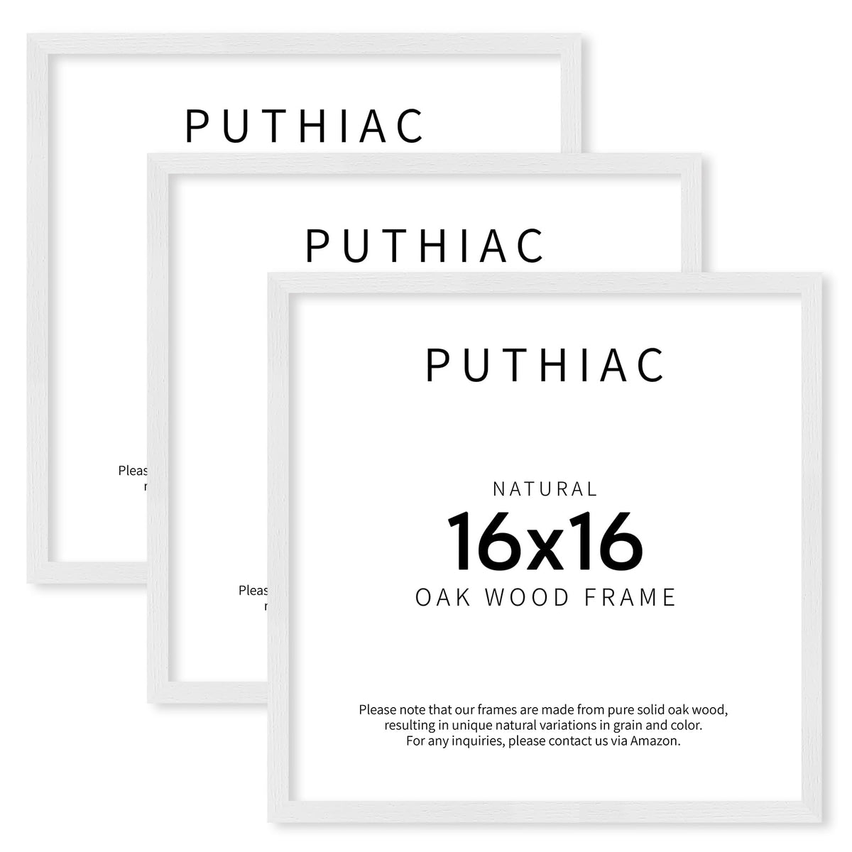 puthiac 11x14 Solid Oak Wood Picture Frame, Natural Oak, 1 Pack