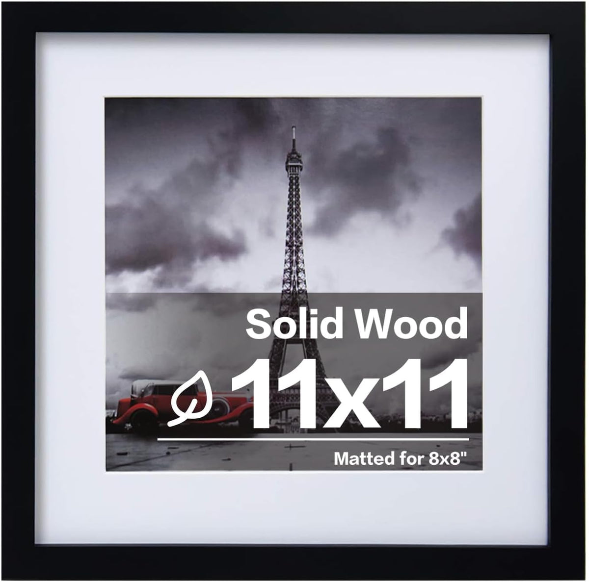 Egofine 11x14 Picture Frame Made of Solid Wood Covered by Plexiglass, Display Pictures 5x7/8x10 with Mat or 11x14 Without Mat for Table Top Display and Wall Mounting Photo Frame, Navy Blue