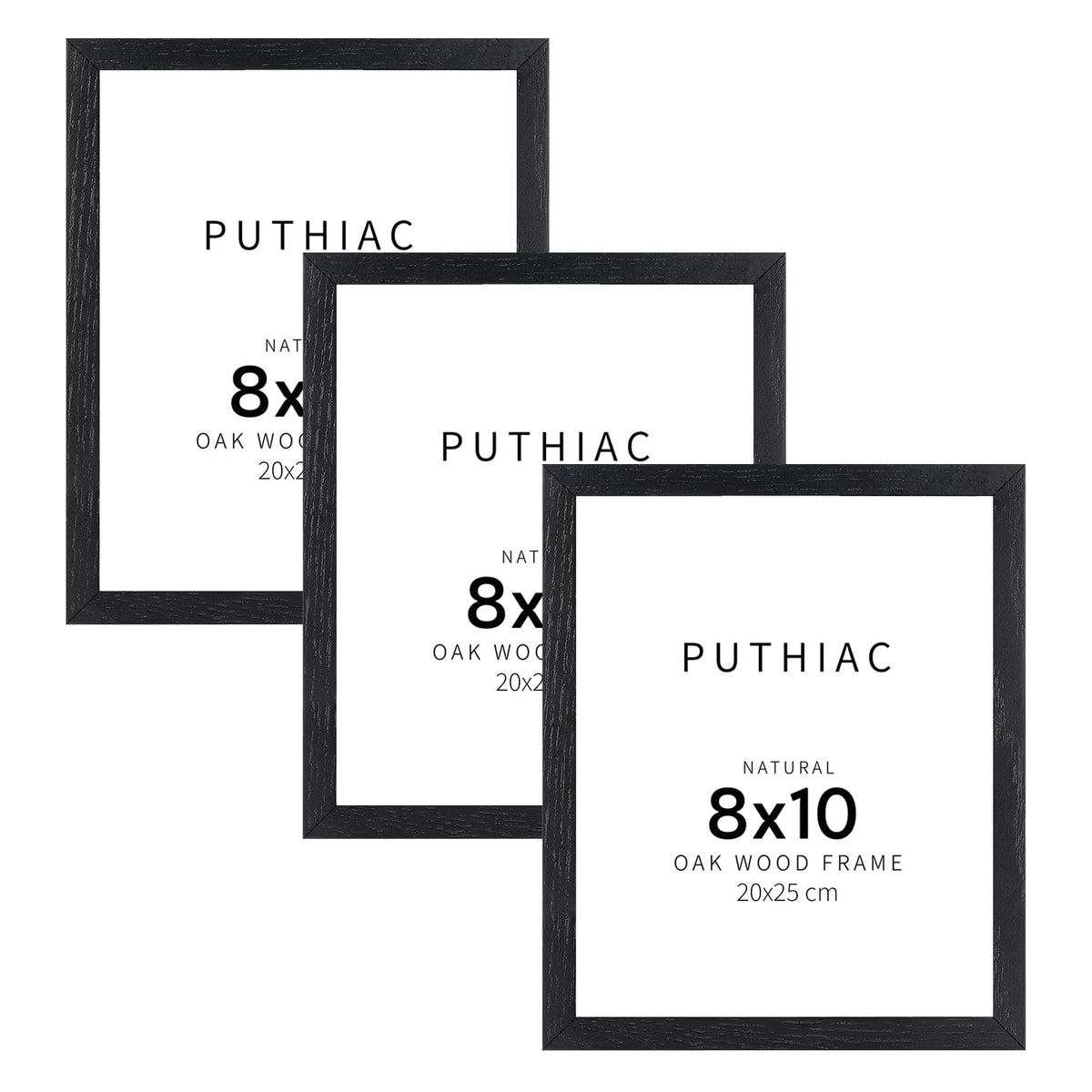 puthiac 11x14 Solid Oak Wood Picture Frame, Natural Oak, 1 Pack