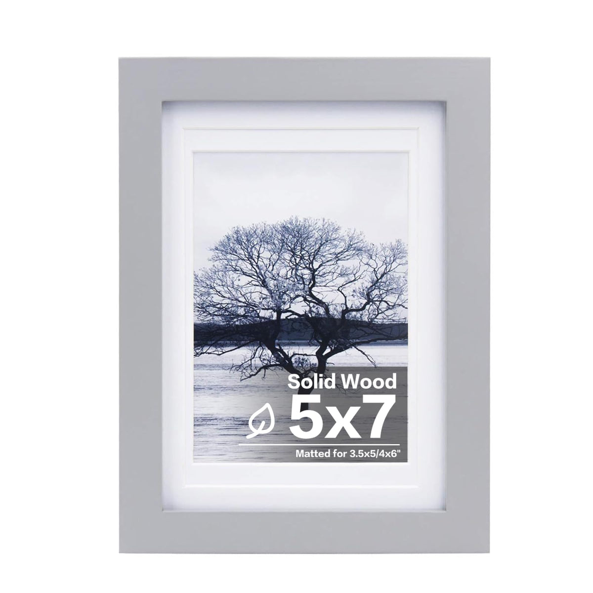 Egofine 11x14 Picture Frame Made of Solid Wood Covered by Plexiglass, Display Pictures 5x7/8x10 with Mat or 11x14 Without Mat for Table Top Display and Wall Mounting Photo Frame, Navy Blue