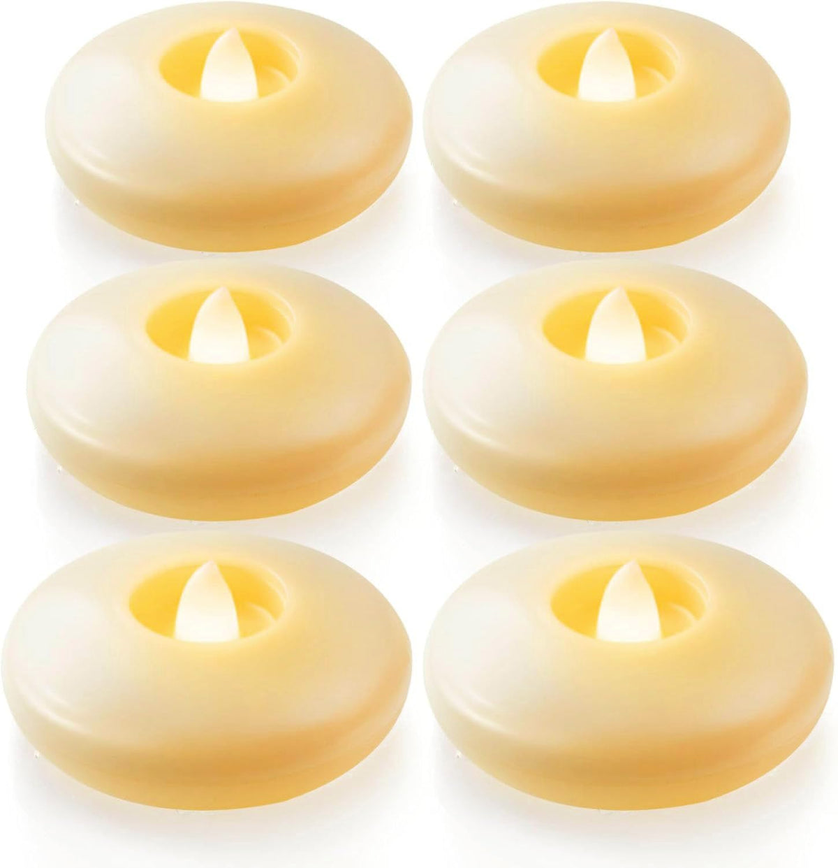 Homemory 24Pack 3" White Flameless Floating LED Candle, Waterproof Tealight