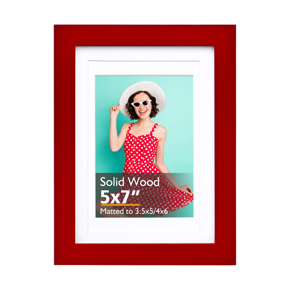 KINLINK 11x14 Picture Frame Natural, Solid Wood Frame 11x14 with Acrylic Plexiglass for Pictures 5x7/8x10 With Mat,Tabletop and Wall Display, 11 x 14 Picture Frame Set of 1