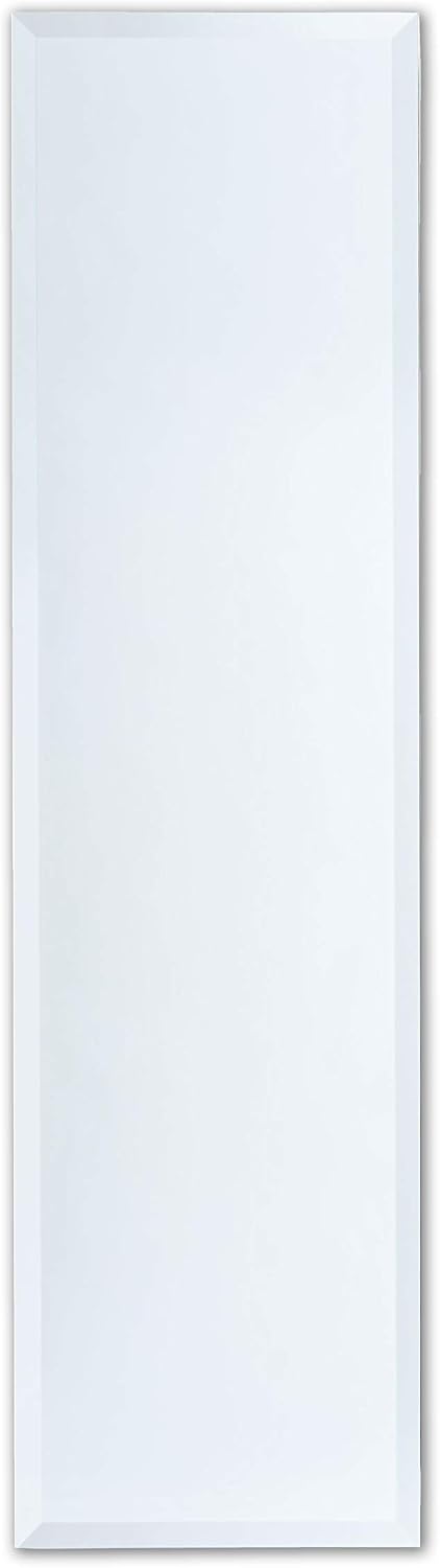 Better Bevel 16" x 60" Frameless Full-Length Rectangle Mirror | 1" Beveled Edge | Wall Mirror