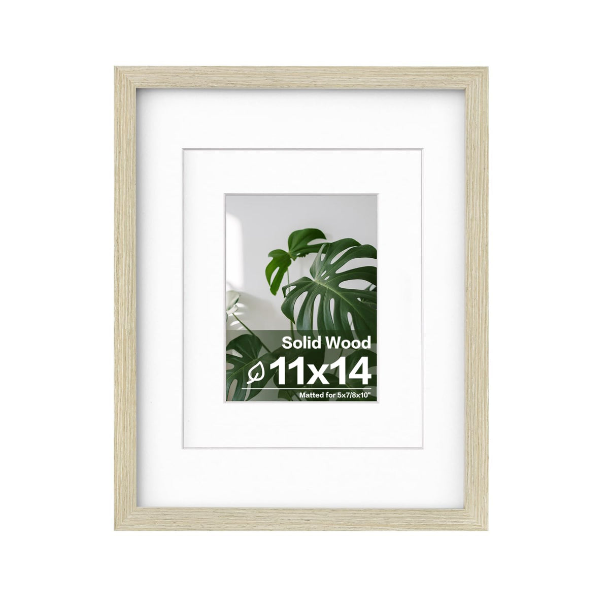 Egofine 11x14 Picture Frame Made of Solid Wood Covered by Plexiglass, Display Pictures 5x7/8x10 with Mat or 11x14 Without Mat for Table Top Display and Wall Mounting Photo Frame, Navy Blue