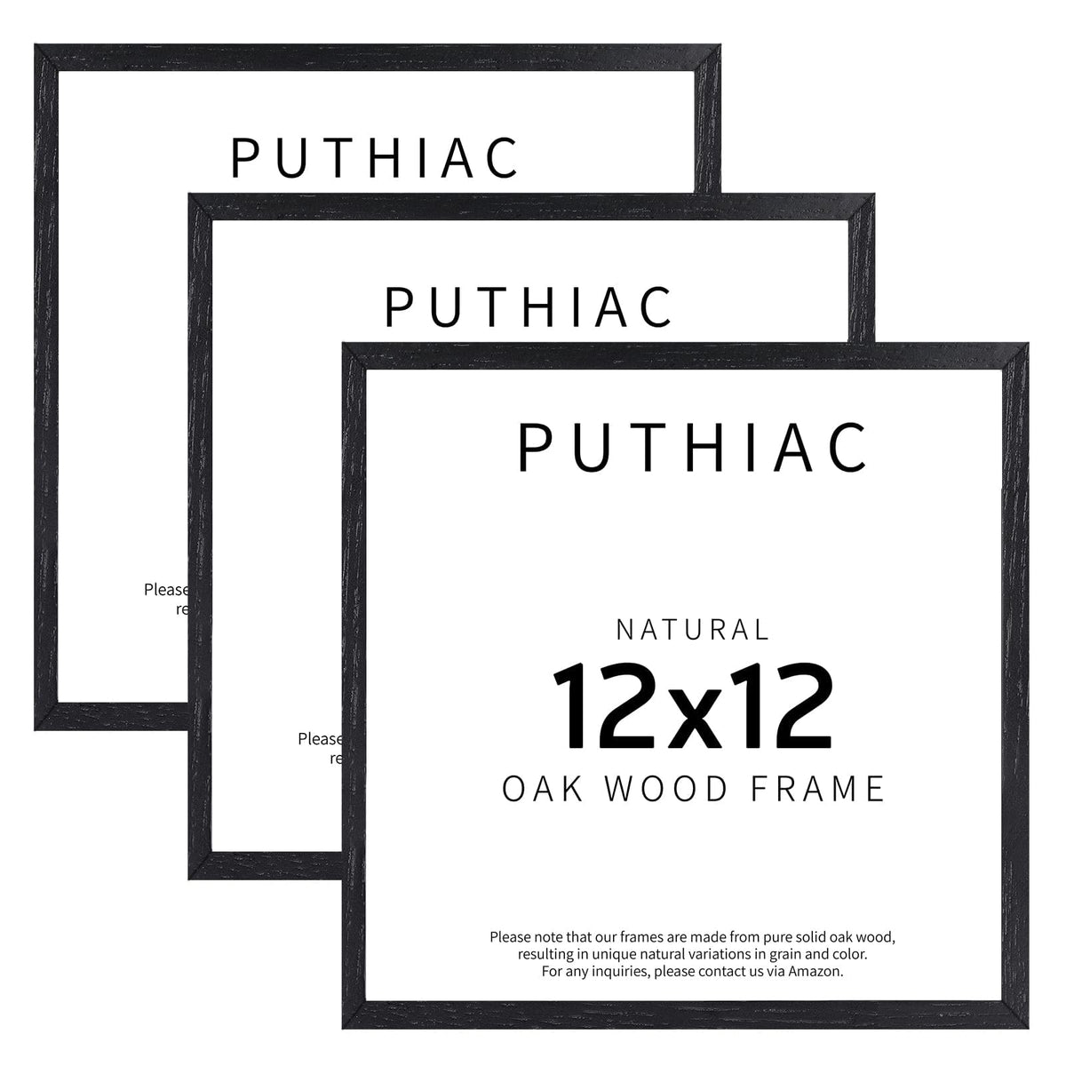 puthiac 11x14 Solid Oak Wood Picture Frame, Natural Oak, 1 Pack