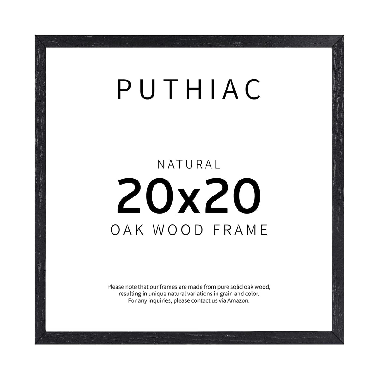 puthiac 11x14 Solid Oak Wood Picture Frame, Natural Oak, 1 Pack