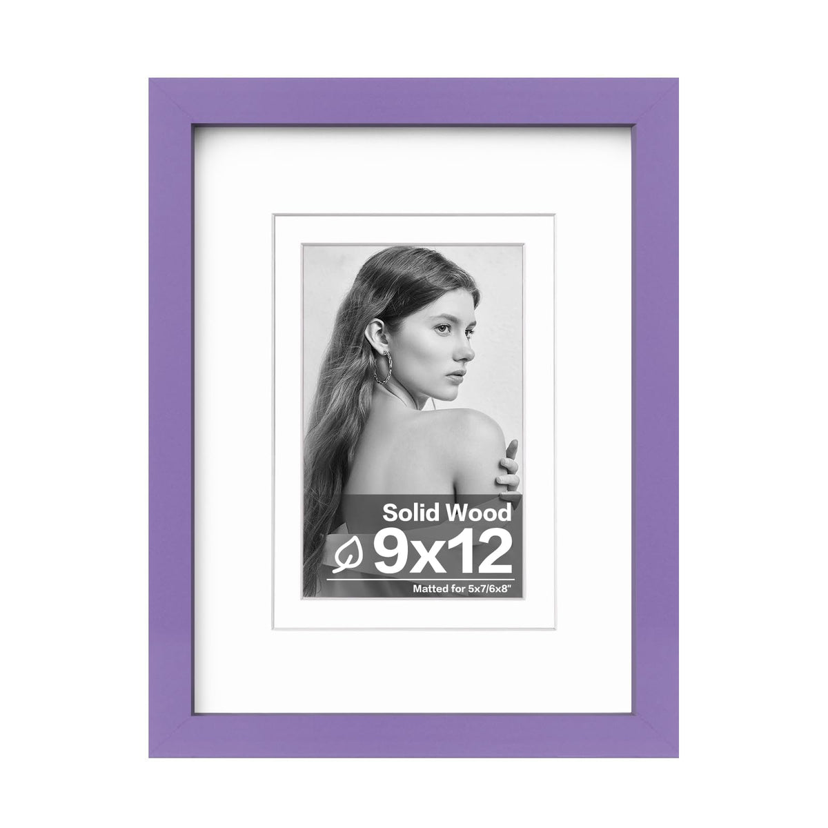 Egofine 11x14 Picture Frame Made of Solid Wood Covered by Plexiglass, Display Pictures 5x7/8x10 with Mat or 11x14 Without Mat for Table Top Display and Wall Mounting Photo Frame, Navy Blue
