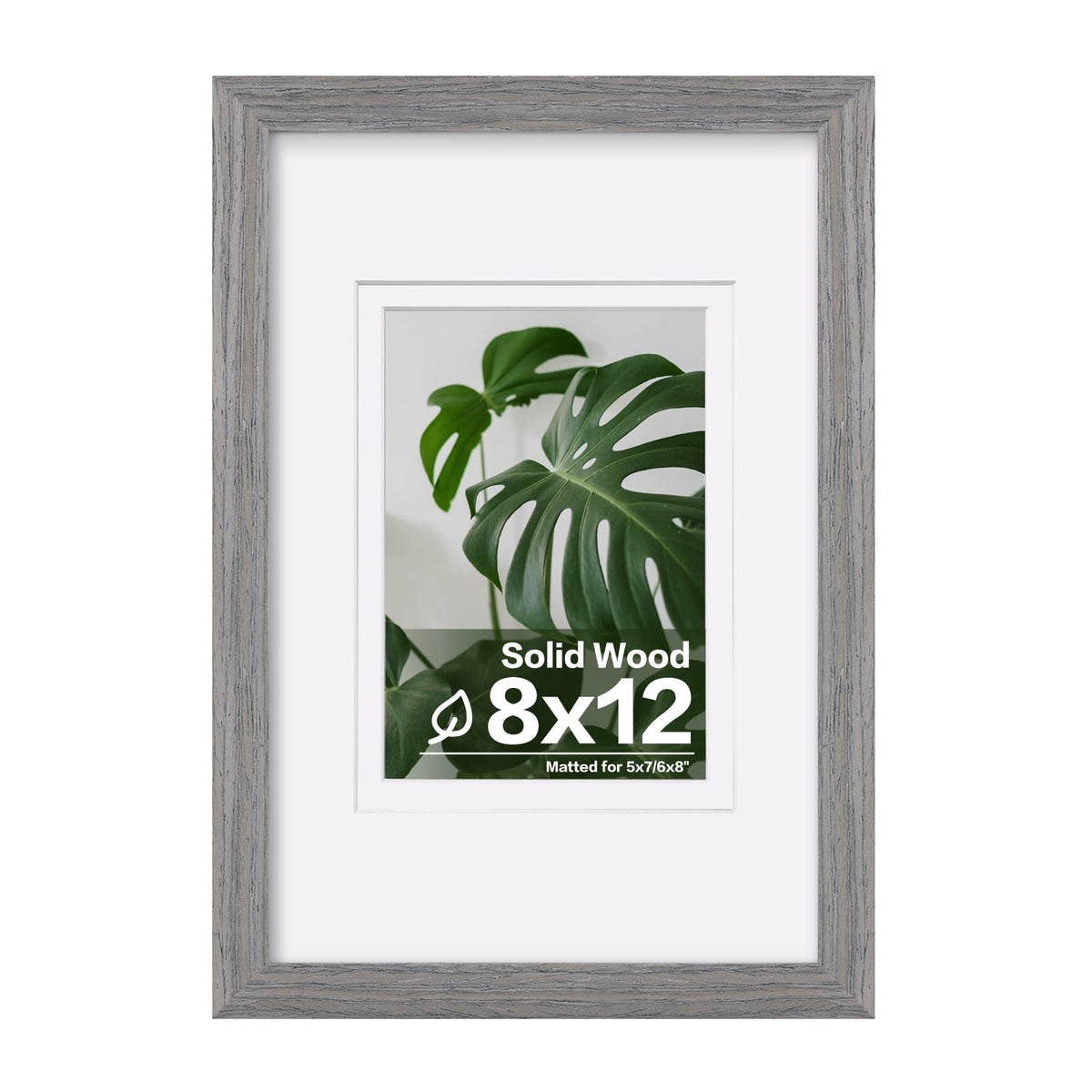 Egofine 11x14 Picture Frame Made of Solid Wood Covered by Plexiglass, Display Pictures 5x7/8x10 with Mat or 11x14 Without Mat for Table Top Display and Wall Mounting Photo Frame, Navy Blue