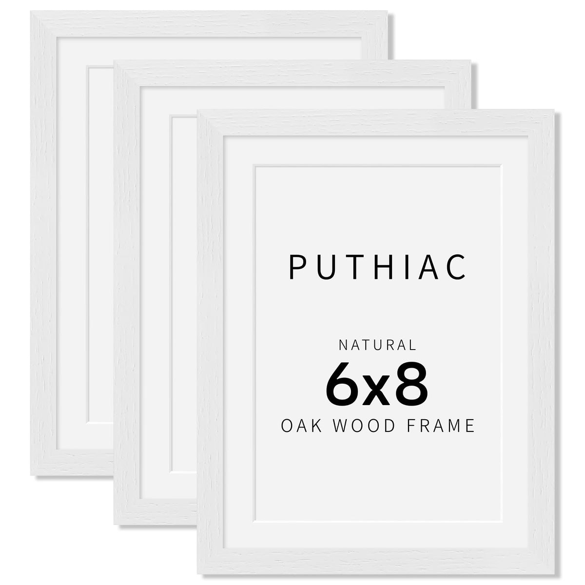 puthiac 11x14 Solid Oak Wood Picture Frame, Natural Oak, 1 Pack