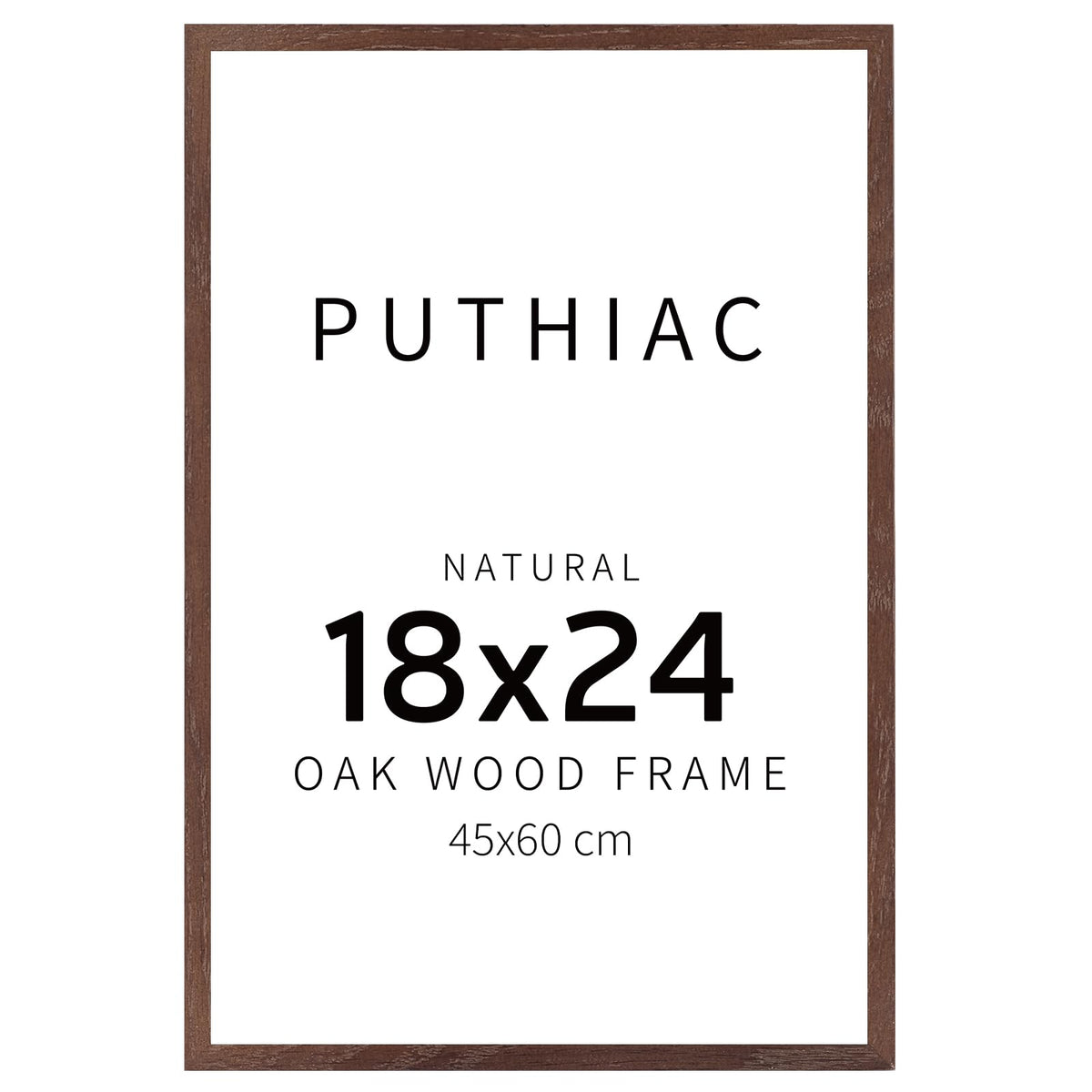 puthiac 11x14 Solid Oak Wood Picture Frame, Natural Oak, 1 Pack