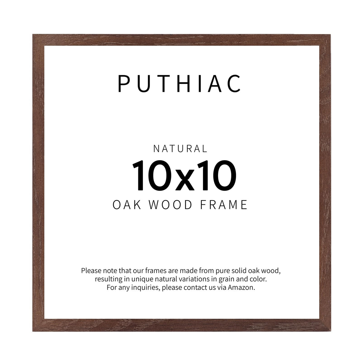 puthiac 11x14 Solid Oak Wood Picture Frame, Natural Oak, 1 Pack