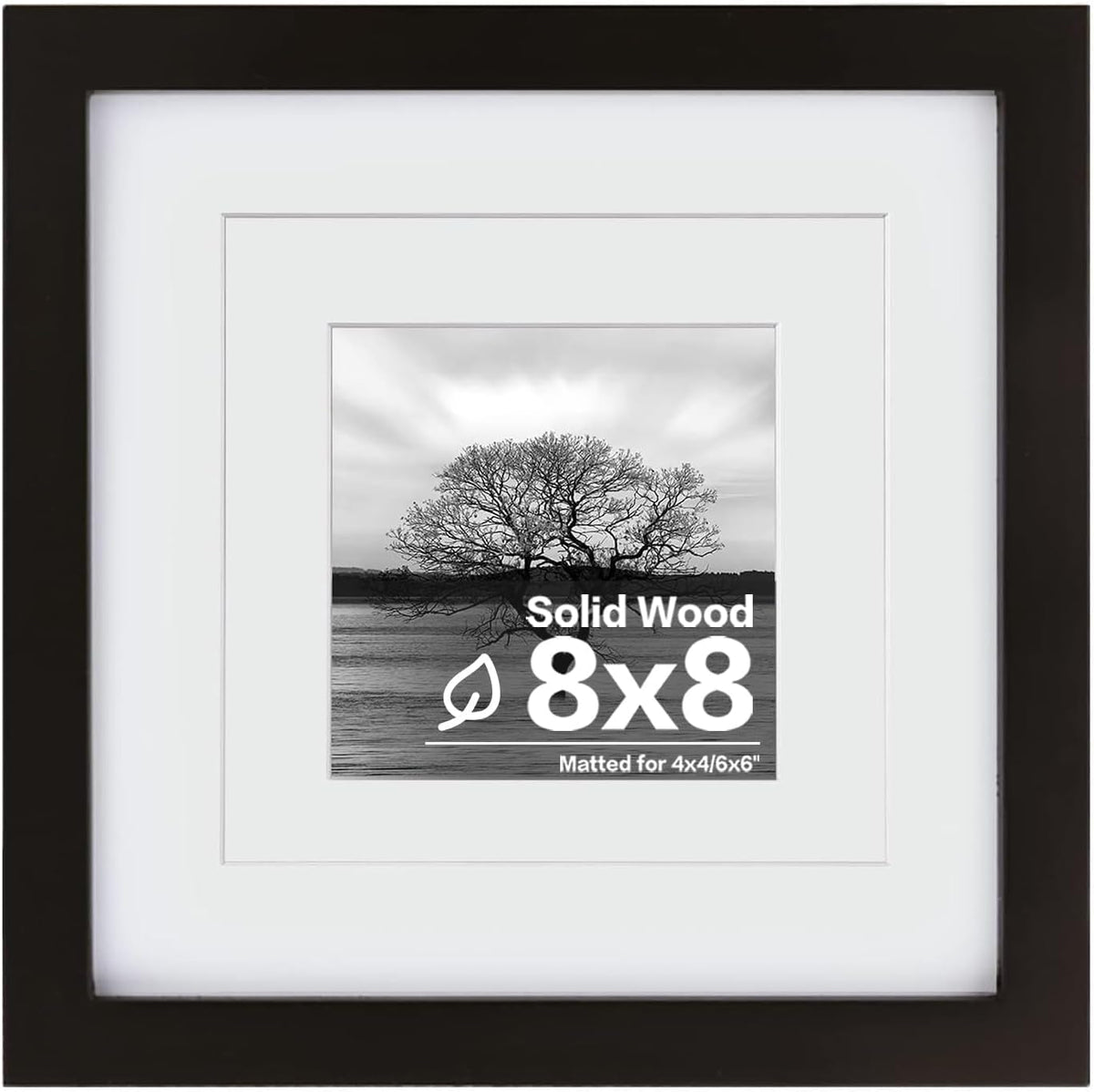 Egofine 11x14 Picture Frame Made of Solid Wood Covered by Plexiglass, Display Pictures 5x7/8x10 with Mat or 11x14 Without Mat for Table Top Display and Wall Mounting Photo Frame, Navy Blue