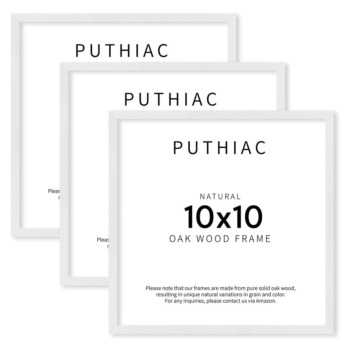 puthiac 11x14 Solid Oak Wood Picture Frame, Natural Oak, 1 Pack