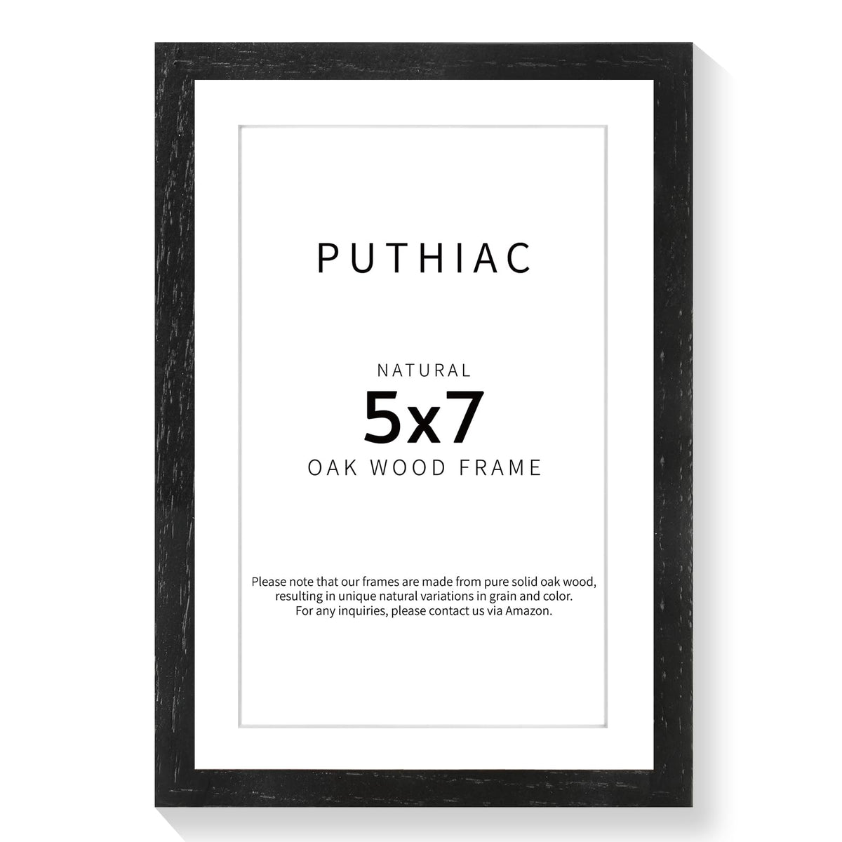 puthiac 11x14 Solid Oak Wood Picture Frame, Natural Oak, 1 Pack
