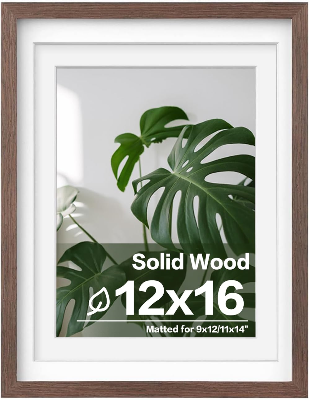 Egofine 11x14 Picture Frame Made of Solid Wood Covered by Plexiglass, Display Pictures 5x7/8x10 with Mat or 11x14 Without Mat for Table Top Display and Wall Mounting Photo Frame, Navy Blue
