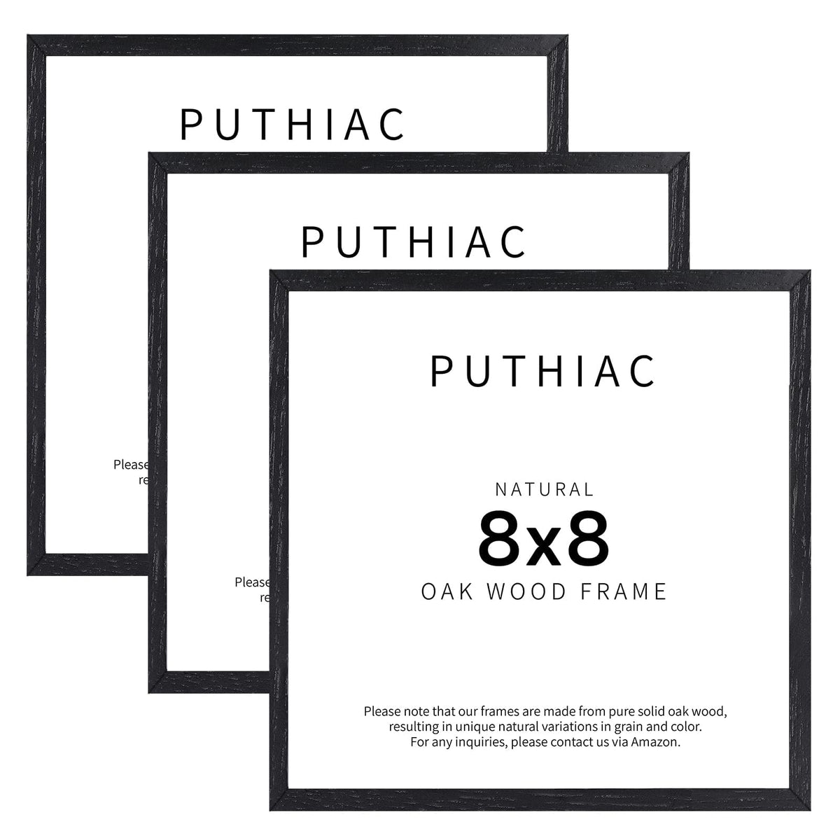 puthiac 11x14 Solid Oak Wood Picture Frame, Natural Oak, 1 Pack
