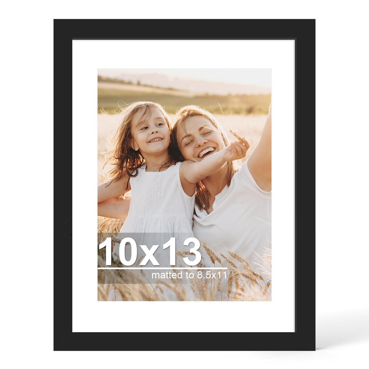 Hongkee 4x6 Picture Frame with Real Glass Wood Frame, 1 Pack (Mat 3.5x5)