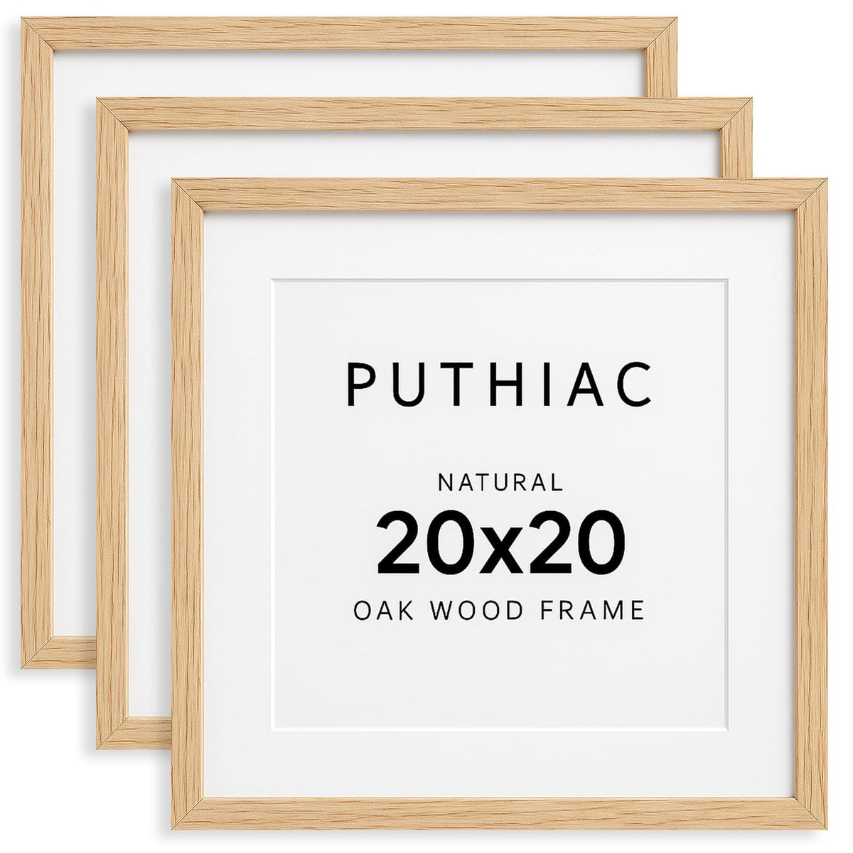 puthiac 11x14 Solid Oak Wood Picture Frame, Natural Oak, 1 Pack