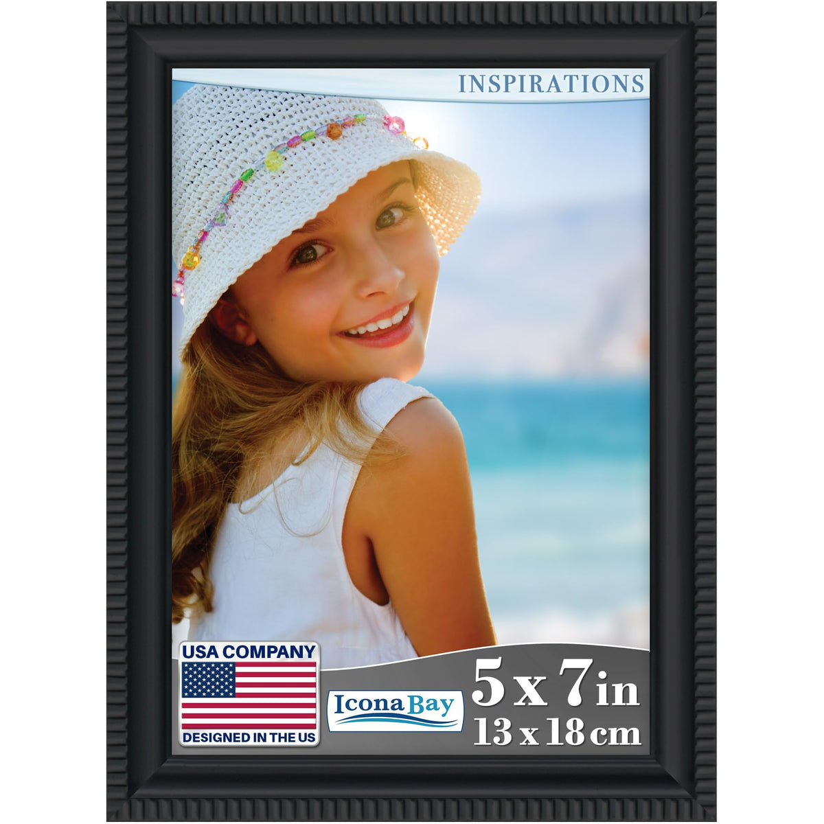 8x10 Silver Picture Frame, Contemporary, Inspirations, Wall or Table Top