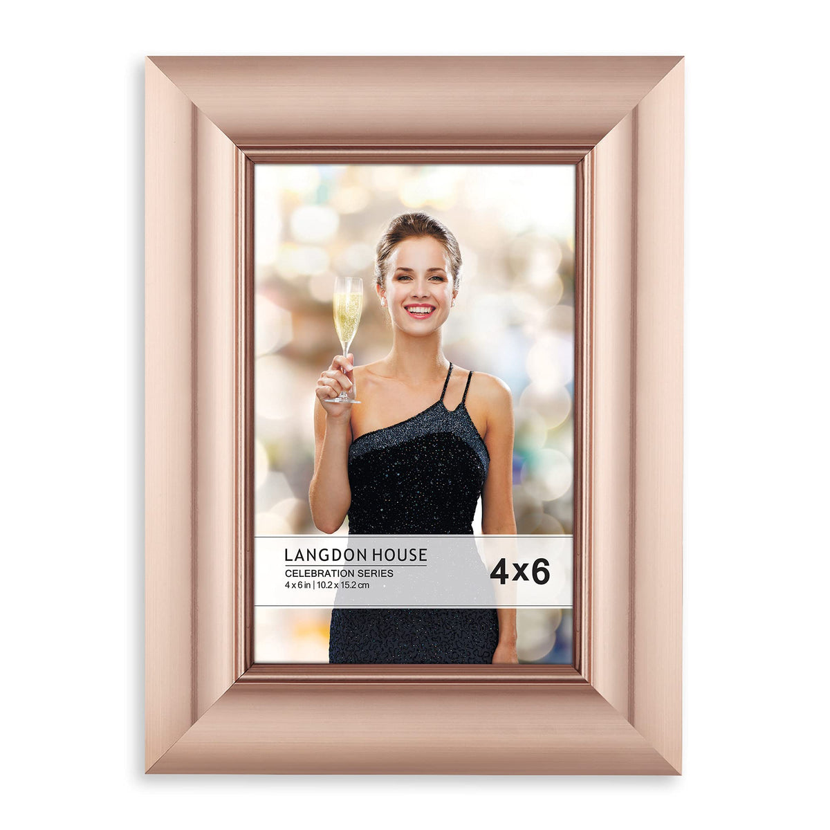 Langdon House - 8x10 Silver Picture Frame - Contemporary Glam Frame