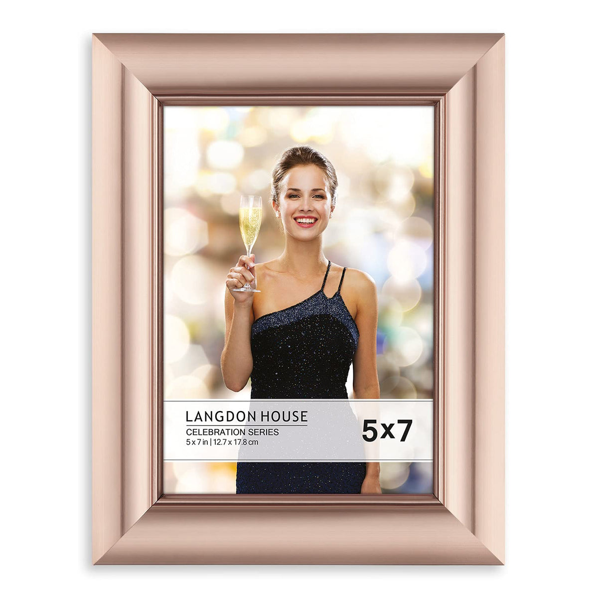 Langdon House - 8x10 Silver Picture Frame - Contemporary Glam Frame