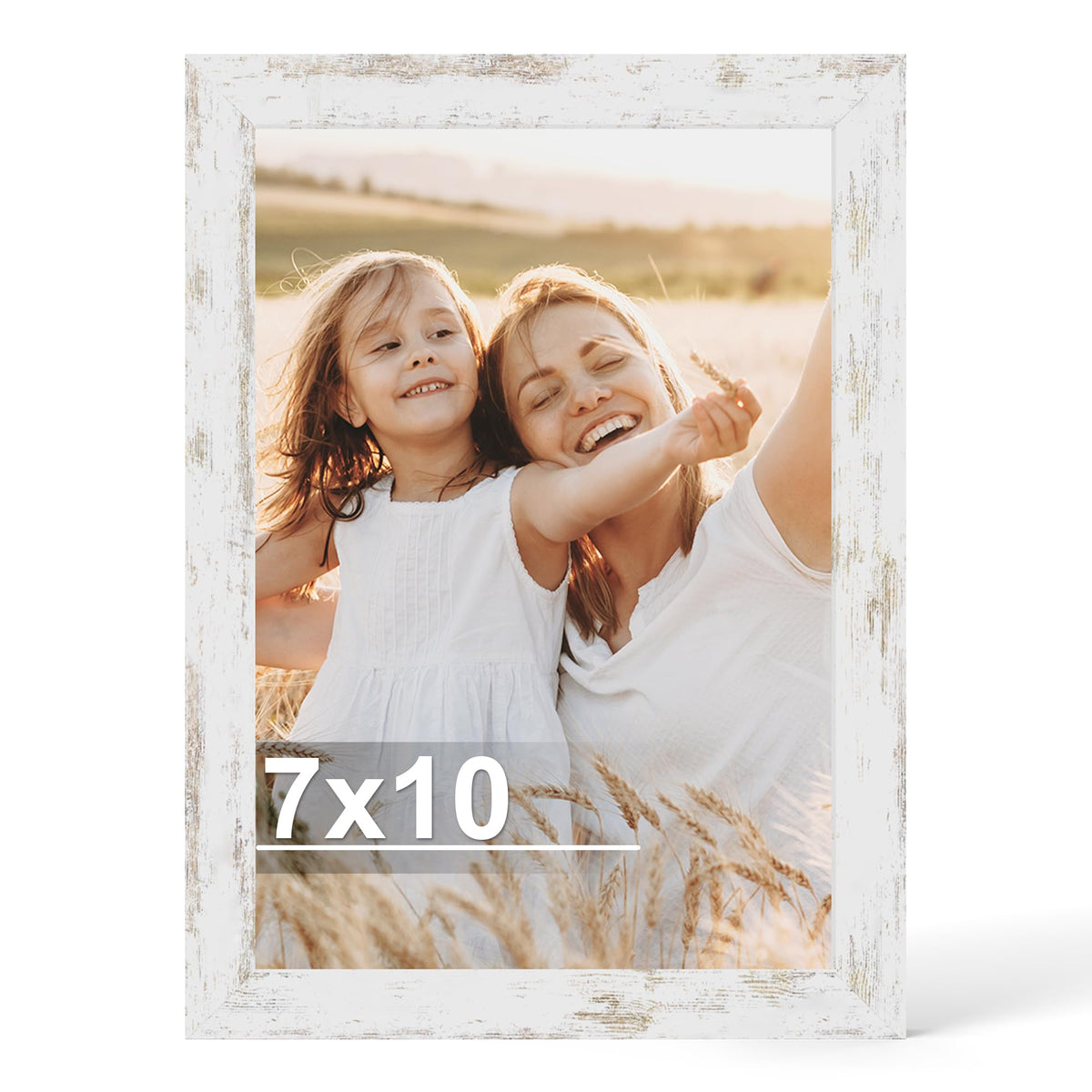 Hongkee 4x6 Picture Frame with Real Glass Wood Frame, 1 Pack (Mat 3.5x5)