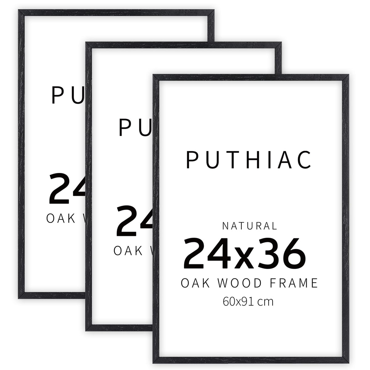 puthiac 11x14 Solid Oak Wood Picture Frame, Natural Oak, 1 Pack