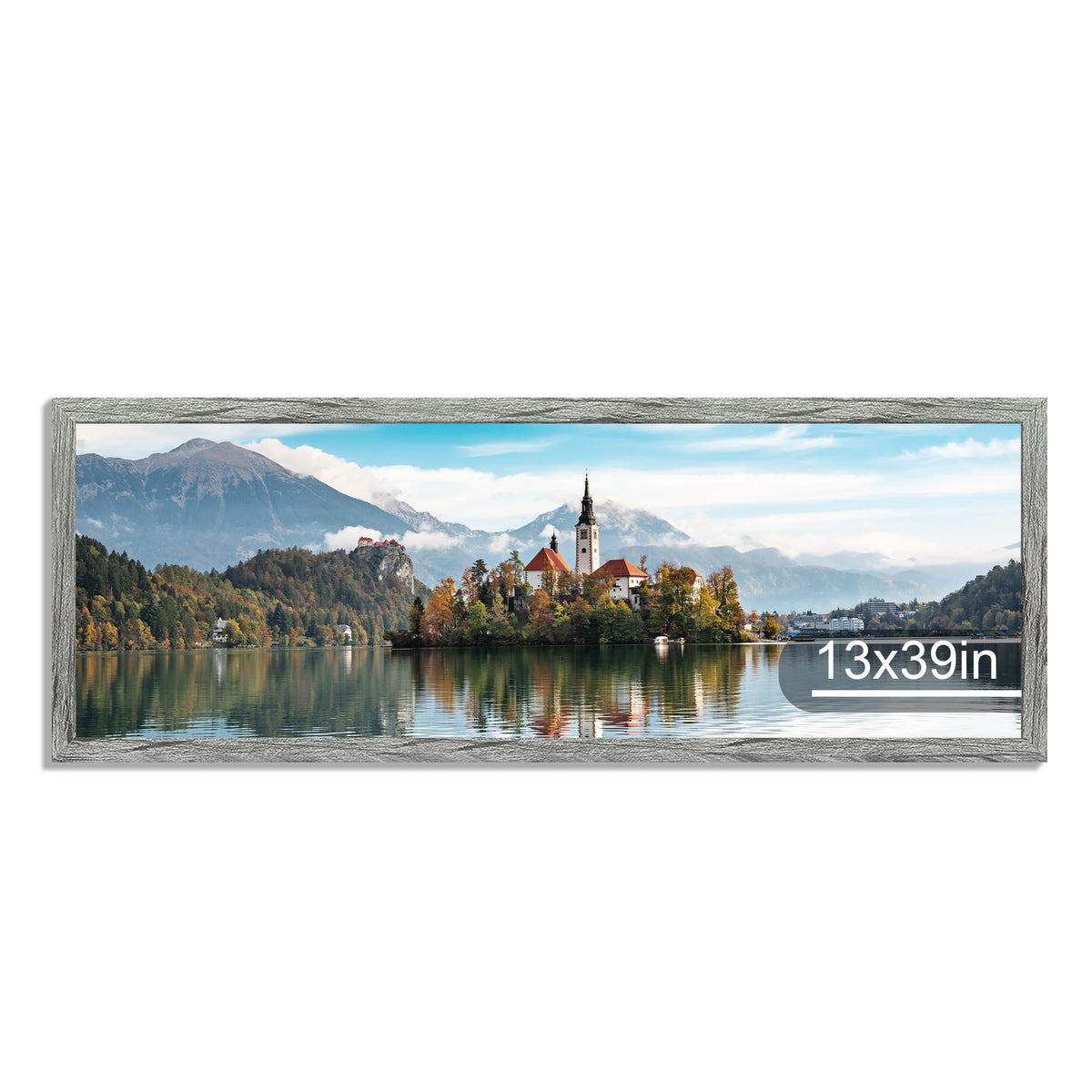 Hongkee 4x6 Picture Frame with Real Glass Wood Frame, 1 Pack (Mat 3.5x5)