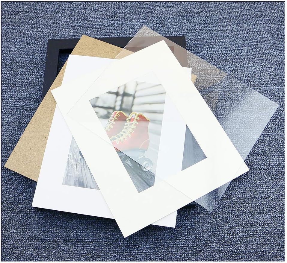 12x16 Picture Frames - Black Picture Frames to Display Photo 8x10 with Mat or 12 x 16 Pictures Without Mat for Living Room and Office Wall Decor-2 Pack